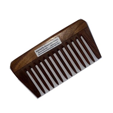 Svatv Handcrafted Rosewood Comb For Detangling Hair For Thick, Curly And Wavy Hair, Non-static And Eco-friendly With Wide Tooth For Grooming Hair Comb - (S-1)