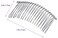 LOVEF 10 Pcs 20 Teeth Comb Silver Fancy DIY Metal Wire Hair Comb Clips Bridal/veil/crafts 3in by Velvet Bridal
