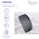 Parcelona French Glossy 23 Teeth Large 4 1/4" Celluloid Acetate Set of 2 No Slip Grip Side Hair Combs for Women, Made in France (Black)