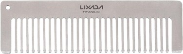 Lixada Titanium Comb, Hair Beared Comb, Pocket Comb, Anti-Static Smooth Strong Light Heat-Resistant Daily use
