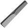 Styling Comb   Professional 7 Inch Black Carbon Fiber Anti Static Chemical And Heat Resistant Comb For All Hair Types   Fine and Wide Tooth Comb For Men and Women   By Bardeau Essentials (Single)
