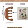 Wooden Scalp Massager for Hair Growth, Massage Comb for Scalp Gua Sha, Loc Comb with Wide Tooth