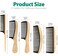5 Pcs Handmade Bamboo Anti-Static Comb Set for Women and Men - Wide Tooth, Rat Tail, and Fine Tooth Combs for Long, Short, Thick, Thin, Wavy, and Curly Hair Detangling (Natural + Black)