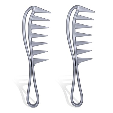 2 Pcs Wide Tooth Comb Curly Hair Comb Large Tooth Combs Shark Teeth Hair Combs Hair Styling Accessories Curl Comb for Brushing Out Curls Wig Comb Texture Comb for Men Women