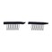 40pcs Stainless Steel Wig Hair Combs, Black Color Tooth Comb for Wig Caps Hair Extensions, 7-Teeth Wip Comb for Hairpiece Caps