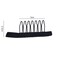 40pcs Stainless Steel Wig Hair Combs, Black Color Tooth Comb for Wig Caps Hair Extensions, 7-Teeth Wip Comb for Hairpiece Caps