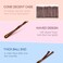 MORGLES 2 Inches Brown Bobby Pins Bulk, 120PCS Brown Hair Pins with Box for Women Girls