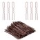 U Shaped Hair Pins, IKOCO 2.4inch Hair Pins for Women with Storage Box, Brown