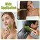 Geiserailie 2 Pieces Jade Combs Massage Stone Hair Gua Sha Scraping Scalp Comb Facial Massage Tool Multifunctional Handheld Head Tools Head Caring Therapy Mother's Day Gift(Plain Style)