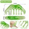 Geiserailie 2 Pieces Jade Combs Massage Stone Hair Gua Sha Scraping Scalp Comb Facial Massage Tool Multifunctional Handheld Head Tools Head Caring Therapy Mother's Day Gift(Elegant Style)