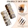 Mini Cellulose Wide Tooth Comb,2 Pack Portable Hair Detangling Comb Small Leopard Purse Comb No Handle Pocket Size Tortoise Hair Comb for Thick Curly Wavy Wet and Dry Hair