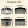12Pcs French Hair Combs for Women Decorative Hair Comb Clips Plastic French Side Comb French Twist Combs for Girls Women Bridal Wedding Veil Comb(11/15/17/23 Teeth)