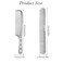 Metal Hair Comb, 2 Pcs Space Aluminum Styling Comb Set Professional Flat Iron Fine Tooth Comb Alloy Metal Hair Cutting Comb Anti-static Hairdressing Comb Parting Comb for Women Men Barber Supplies