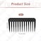 Mini Travel Comb, Small Wide Tooth Comb Portable Pocket Combs Curl Comb Shower Comb Detangling Hair Combs for Women Curly Hair, Wavy Hair, Wet and Dry Hair, Wallet Comb for Men - Black