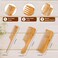 Natural Bamboo Comb Set Anti-Static Fine Wide Tooth Wooden Comb For Detangling Styling Thick Thin Straight Hair For Men or Women,Rat Tail Comb For Teasing Strands &amp; Post Styling,3PCS