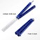 2 Pieces Combs Stainless Steel Folding Practice Combs Hair Styling Tools for Sport Outdoor Use (Blue)