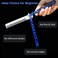 2 Pieces Combs Stainless Steel Folding Practice Combs Hair Styling Tools for Sport Outdoor Use (Blue)