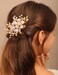 YERTTER Gold Pearl Hair Comb Style 2 for Wedding Brides Bridesmaid Flower Girl Prom Birthday Party