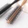 FOMIYES Wooden Comb, Round Hair Brush Mini Quiff Roller for Women Men Thin Hair Bangs Beard Styling Lifting Curling Hairstyling Tool