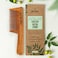 Back To Natural Secrets Everyday Kacchi Neem Comb, Wooden Comb For Men, Women, Treated With Neem Oil, Bhringraj &amp; 17 Herbs (Wide Tooth) 18-20Cm Length Brown