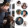 2pcs Double Teeth Folding Comb for Teasing and Hair Braiding - Collapsible Pocket Brush for Salon Styling, Portable for Men and Women