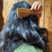 Organic Twin Tooth Neem Wood Comb for Stimulating Hair Growth, Help in Dandruff Removal