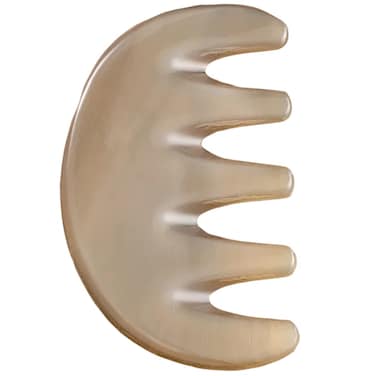 FOMIYES Five-Tooth Massage Comb guasha Board detangler Brush sha Scraping Massager Shampoo Brush gua sha Jade Stone guasha Scraper Head Massage Comb Jade Comb Scrubber Waste Horns Body