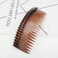 4 Pieces 24 Teeth Hair Side Combs French Comb Side Hair Combs Plastic Hair Clip Clamp Hair Clip Combs Hair Accessory for Women and Girls, Black, Brown