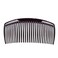 4 Pieces 29 Teeth Hair Side Combs French Comb Side Hair Combs Plastic Hair Clip Clamp Hair Clip Combs Hair Accessory for Women and Girls, Black, Brown