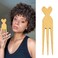 African Comb For Hair Wide Tooth Pick Comb Three Prong Afro Pick for Curly Hair
