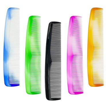 zYoung 50 Pcs Hair Combs Set Pocket Fine Plastic Hair Combs for Women and Men, Fine Dressing Comb