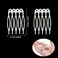 Honbay 50PCS 5 Teeth Metal Hair Combs Hair Side Combs Hair Clip Combs Twist Combs Wedding Bridal Veil Combs Wig Combs Headpieces Accessories Combs Updo Bun Chignon Hair Styling Accessories