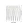 Honbay 60PCS 7 Teeth Plastic Hair Comb Hair Side Comb Hair Clip Comb Twist Comb Wedding Bridal Veil Combs Wig Combs Headpieces Accessories Combs Updo Bun Chignon Hair Styling Accessories (Clear White)
