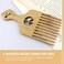 hair comb beard pick wood tooth comb beard comb wood combs for men mens comb hair picks for women smooth hair pick afro picks for men comb for men metal Africa wooden plastic Miss