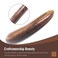 Anti-Static Peach Wood Comb with Fine Tooth &ndash; Wooden Comb for Women, Gentle Scalp Massage &amp; Smooth Styling for Curly/Thick/Straight Hair