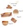 Fodattm 4PCS Large 5 Inches 24 Teeth Hair Side Comb French Hair Accessories Plastic Hair Clip Clamp for Men Women (A#)
