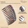 Parcelona French Compact Curved Fit Tortoise Shell Brown Small 2 &frac12;&rdquo; Celluloid 12 Teeth Set of 2 Side Hair Comb Women Hair Accessories Hair Clip for Girls