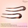 Parcelona French U Shaped Prong Tortoise Shell Large 4 3/4" Celluloid Set of 2 No Metal Chignon Hair Pin Sticks for Girls and Women, Made in France