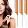 3 Packs Rat Tail Comb Steel Pin Rat Tail Carbon Fiber Heat Resistant Teasing Combs with Stainless Steel Pintail (Orange)
