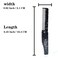 80L Fine Tooth Comb Pocket Comb - 6.4" Hair Comb for Women and Kids, Beard Care or Mustache，Grooming Comb for Men，Handmade Saw Cut Hand Polished. (2 PACK, Black Tokyo)