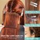 50Pcs Metal Hair Styling Clips, IKOCO No Crease Double Prong Hair Clips with 3 Parting Comb for Styling and Coloring
