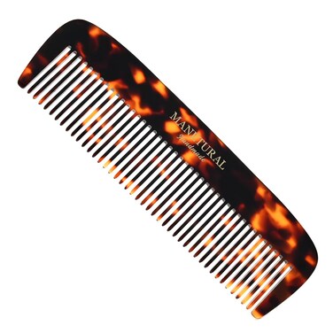 14RX Hair Comb - 5.5" Grooming Hair Combs for Women, Hair Styling Comb for Men, Beard Comb, Mustache Comb, Fine Tooth Comb, Handmade, Hand Polished,Tortoiseshell (2 PACK, Yellow Tokyo)