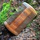 Premium Double-Tooth Sandalwood Pocket Comb Dual-Action Wooden Comb for Men with Fine &amp; Wide Teeth, Mustache Comb, and Protective PU Leather Case