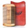 Premium Double-Tooth Sandalwood Pocket Comb Dual-Action Wooden Comb for Men with Fine &amp; Wide Teeth, Mustache Comb, and Protective PU Leather Case