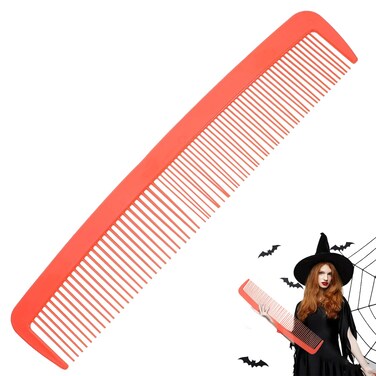 Funny Giant Wide Comb,Party Carnival Giant Comb Prop,Funny Giant Hair Styling Huge Combs, Man And Women Halloween Giant Hair Huge Comb Prank,Halloween Big Comb Prank Supplie (Red)