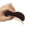 QUUPY 2PCS Hair Decoration Comb Sponge Foam Hair Bump it up Volume Insert Hair Base Styling Accessories Back Do Beehive hair styler Tool(Brown)
