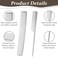 2PCS Metal Rat Tail Combs for Women Men, Silver Stainless Steel Fine Tooth Comb Metal Parting Comb with Metal Pick, Flat Top Professional Barber Comb Teasing Pintail Comb Hair Styling Cutting Comb