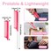 2Pcs Retractable Rat Tail Comb for Parting,Protable Fine Tooth Teasing Comb for Styling,Long Steel Pin Rat Tail Comb for Women Girls Hair Styling(Pink+White)