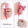 2Pcs Retractable Rat Tail Comb for Parting,Protable Fine Tooth Teasing Comb for Styling,Long Steel Pin Rat Tail Comb for Women Girls Hair Styling(Pink+White)