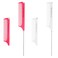 2Pcs Retractable Rat Tail Comb for Parting,Protable Fine Tooth Teasing Comb for Styling,Long Steel Pin Rat Tail Comb for Women Girls Hair Styling(Pink+White)